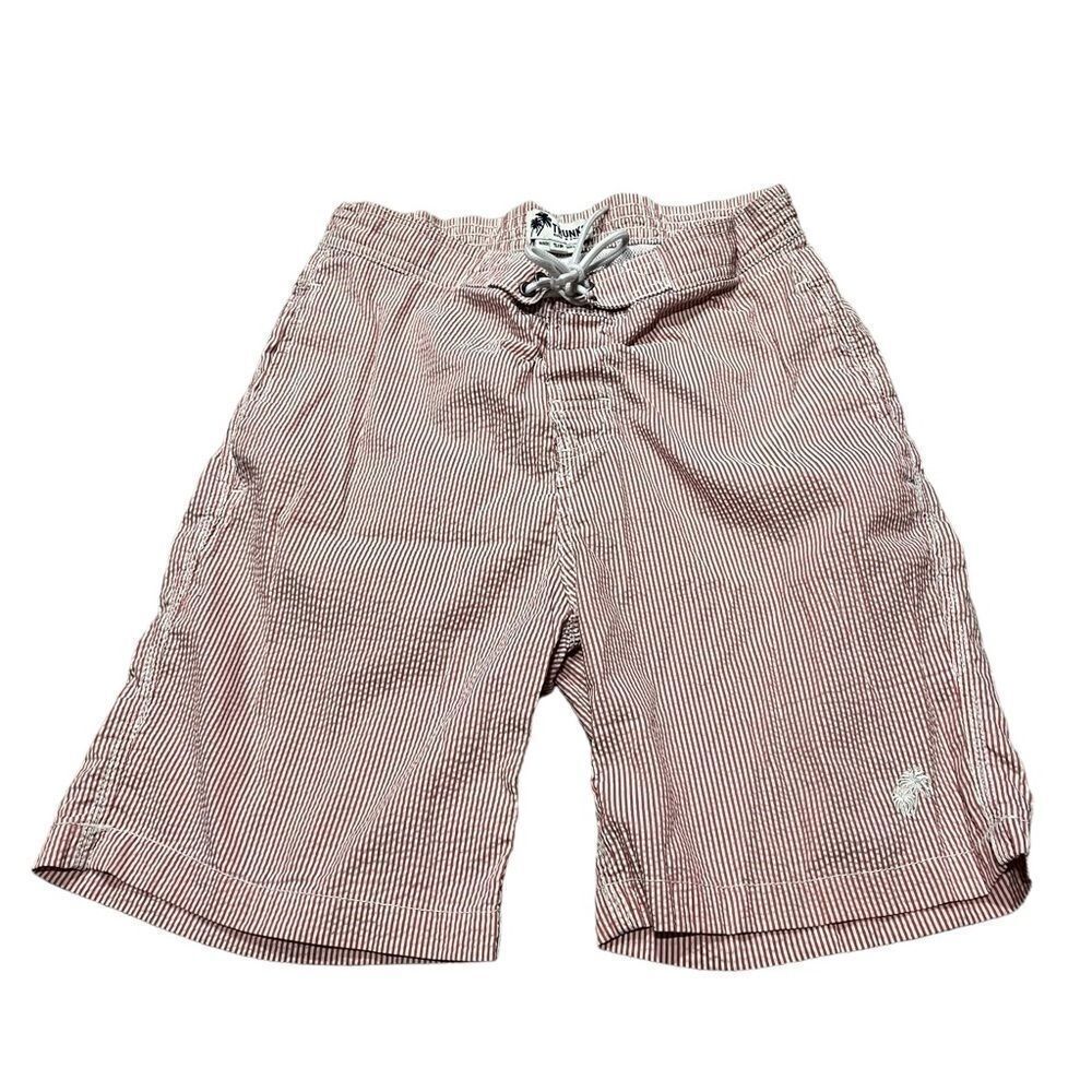 Men's Trunks Surf & Swim Co Red & White Board Shorts Swimsuit